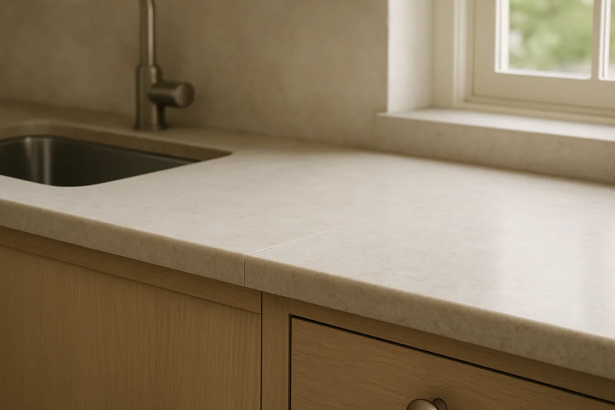 Cover for Ask where the countertop seams and edges will land