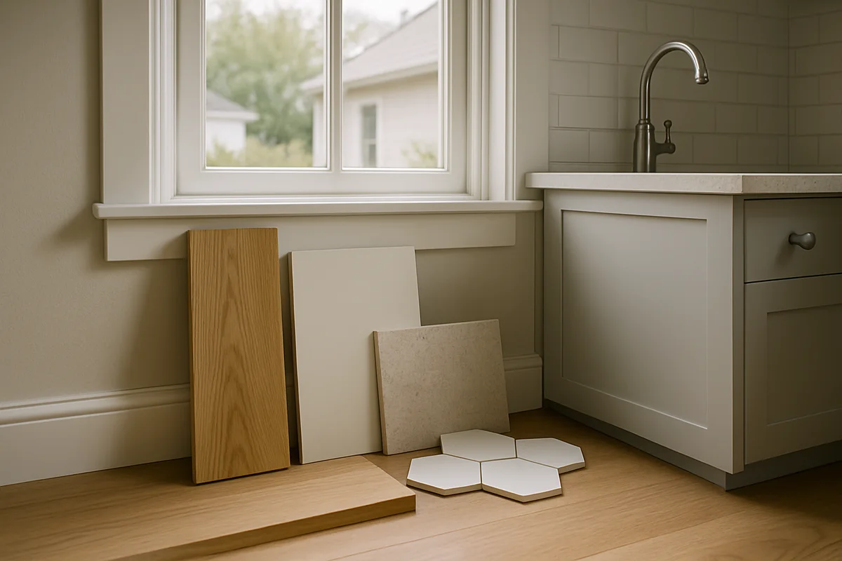 Cover for Compare finish samples in the room they will live in