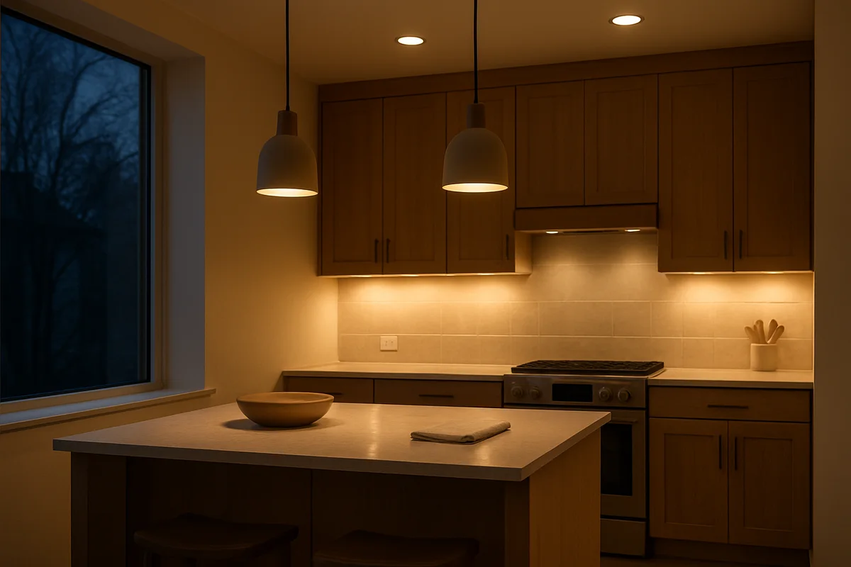 Cover for Plan kitchen lighting in useful layers